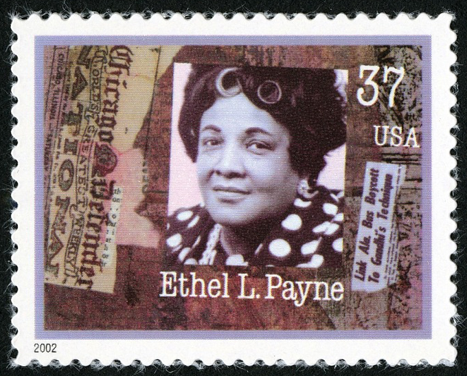 Ethel L. Payne 37c stamp Famous US women on stamps