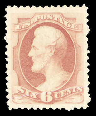 Abraham Lincoln, 1880, 6c, dull rose stamp