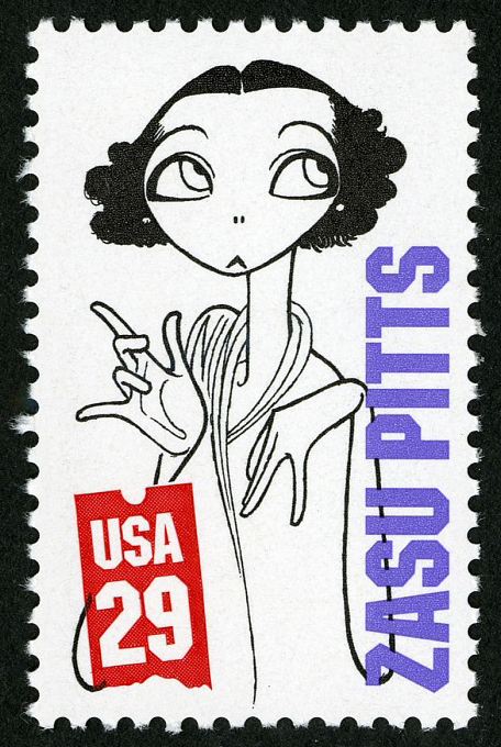 ZaSu Pitts 29c stamp (1994) Famous US women on stamps