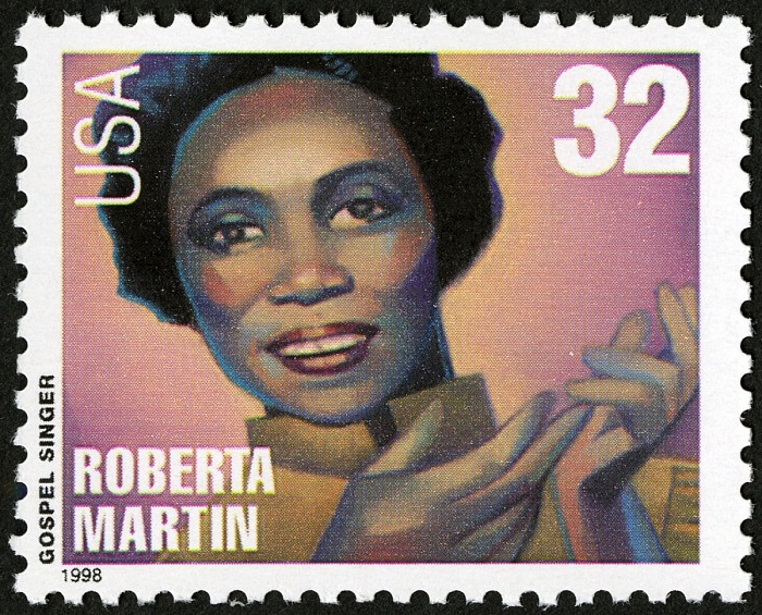 Roberta Martin 32c stamp Famous US women