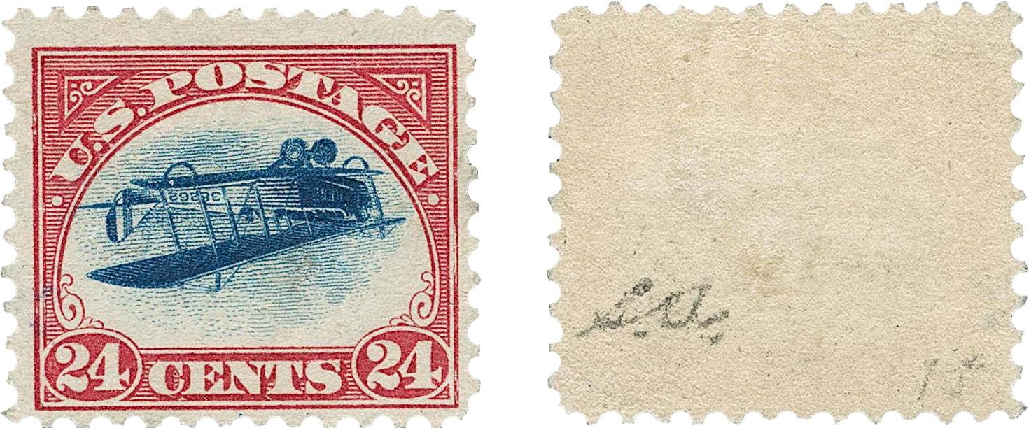 24-cent Inverted “Jenny” Error stamp, 1918