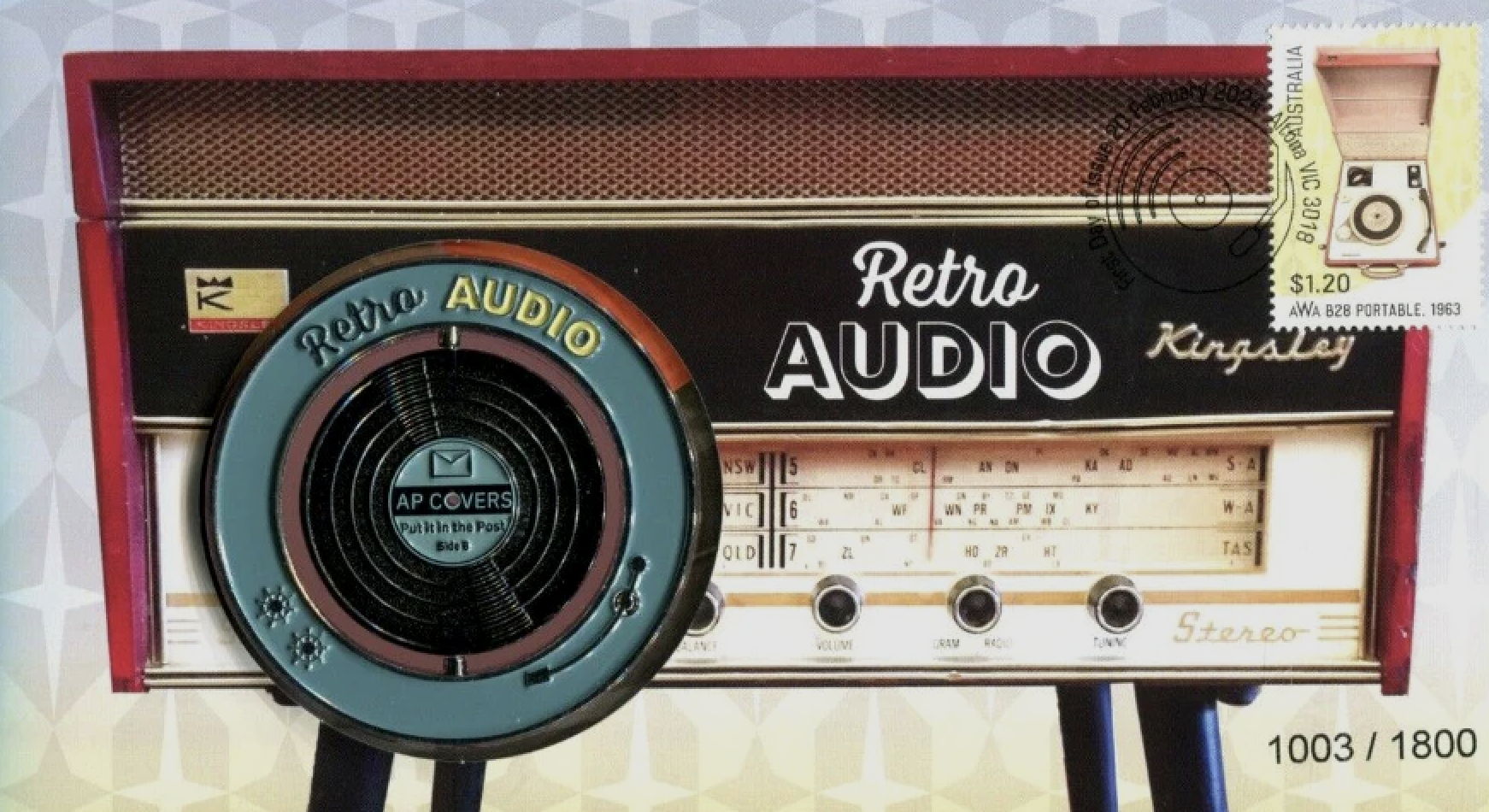 Retro Audio Australia Stamp series 2024