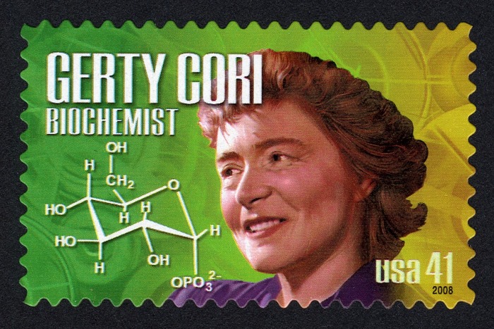 Gerty Cori 41c stamp Famous US women on stamps
