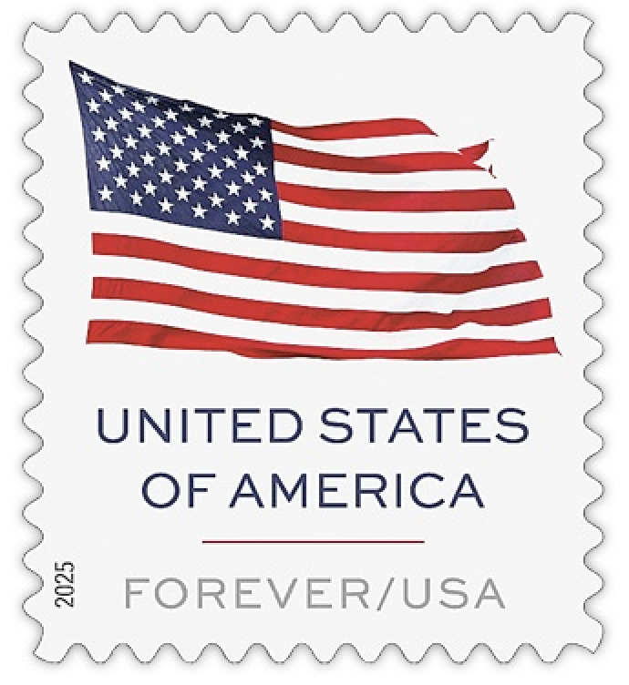US Flag 2025 new stamps USPS