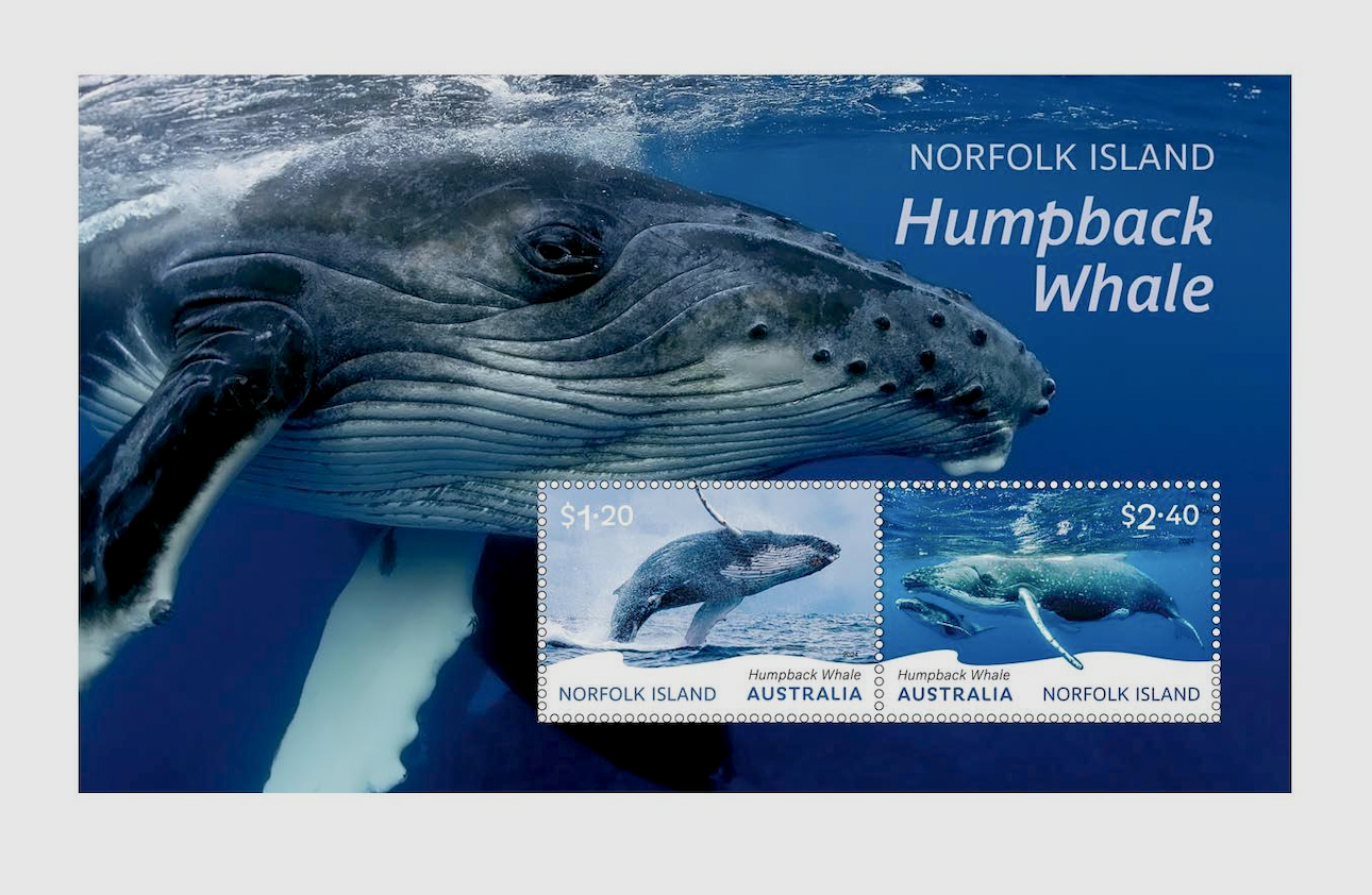 Norfolk Island Humpback Whale Stamp series 2024