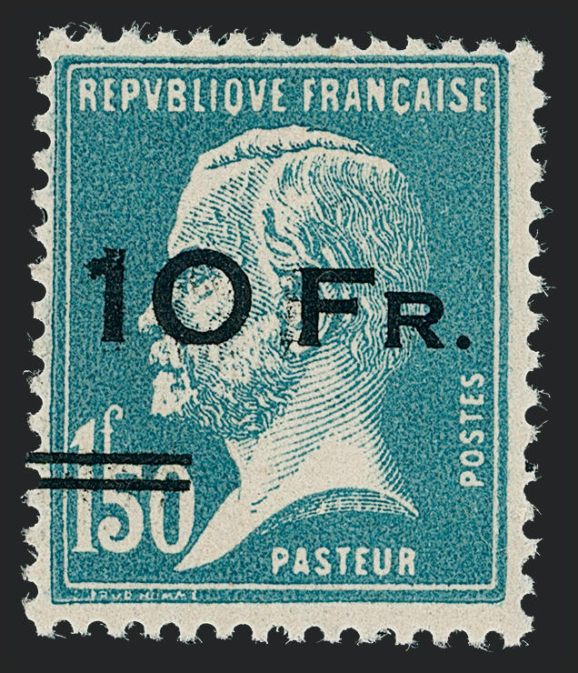 Louis Pasteur, France, 1928, 10fr on 1.50fr, Île de France, Air Post stamp France stamp
