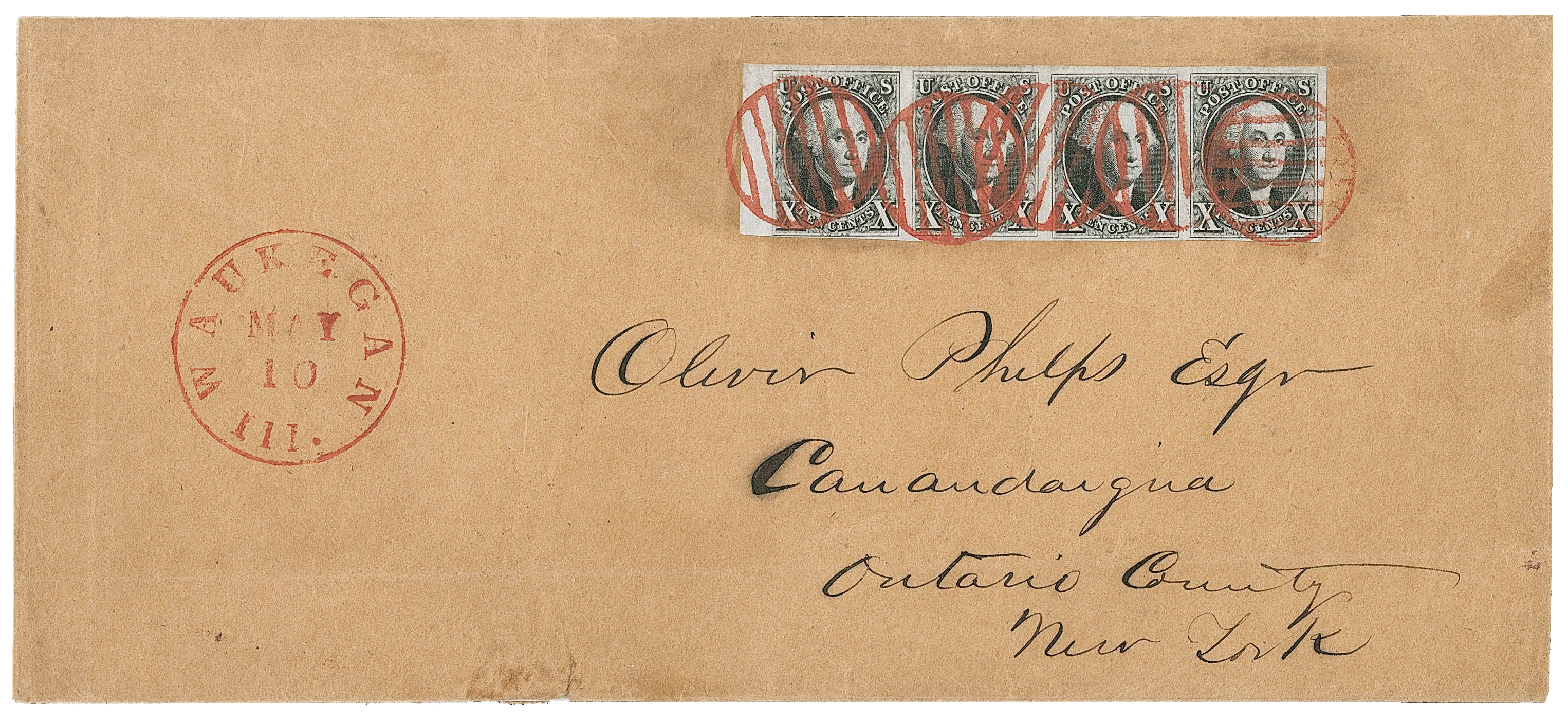 Waukegan cover, 1847