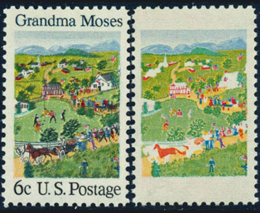 Grandma Moses 6c stamp (1969) USA