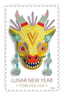 13. Lunar New Year: Dragon - US 2024 stamp