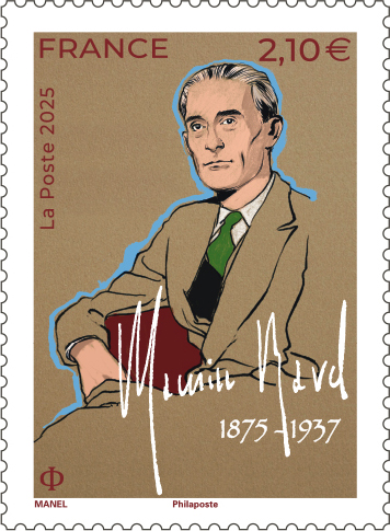 Maurice Ravel stamp new stamps of France 2025