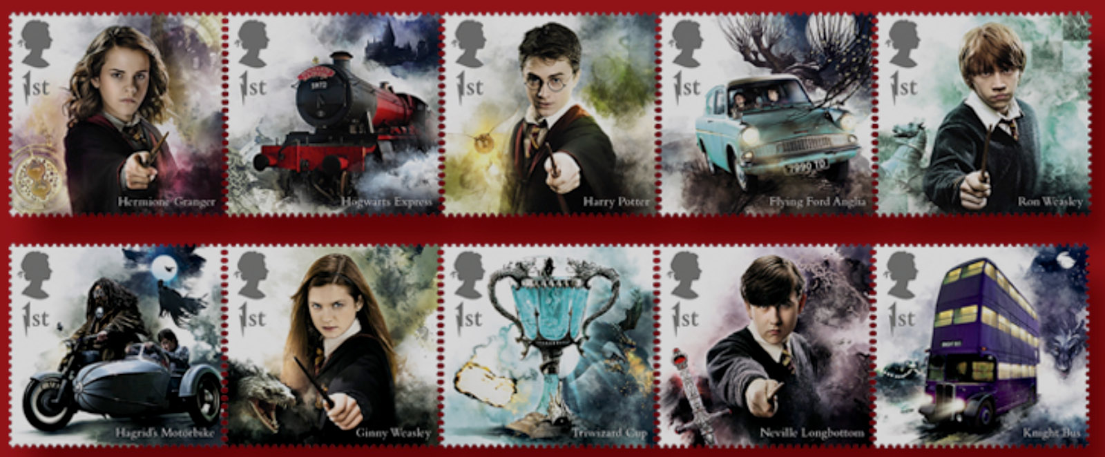 Harry Potter - UK postage stamps 2023
