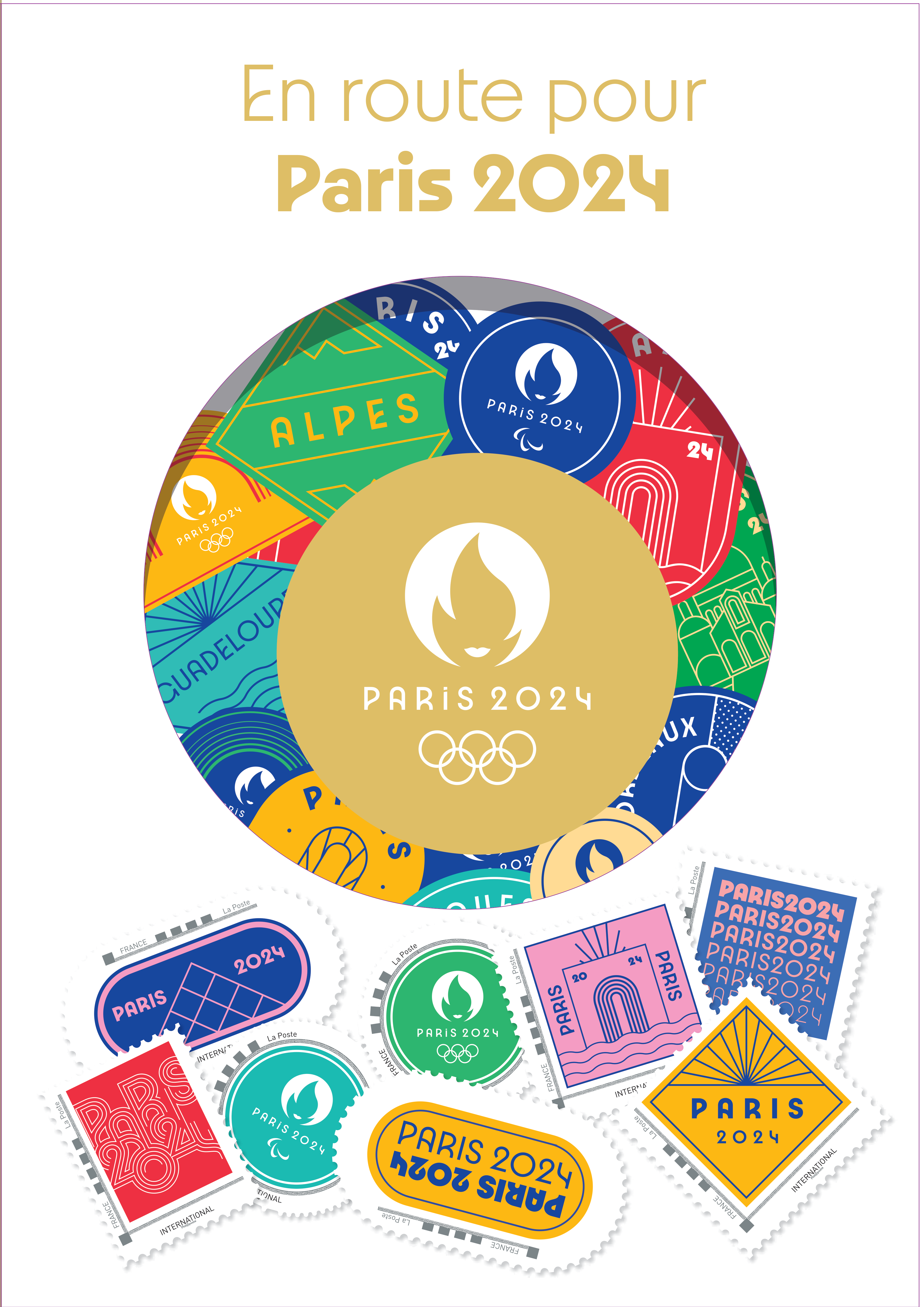 Olympic and Paralympic Games in Paris 2024 stamp series Stamps of France 2024 