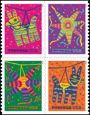 Piñata! US stamps 2023