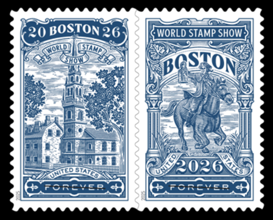 World Stamp Expo in Boston 2026 stamp