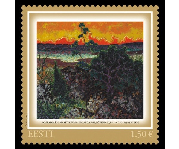 A Beautiful Landscape with a Red Cloud. Commemorating Konrad Mägi with a new Estonian stamp