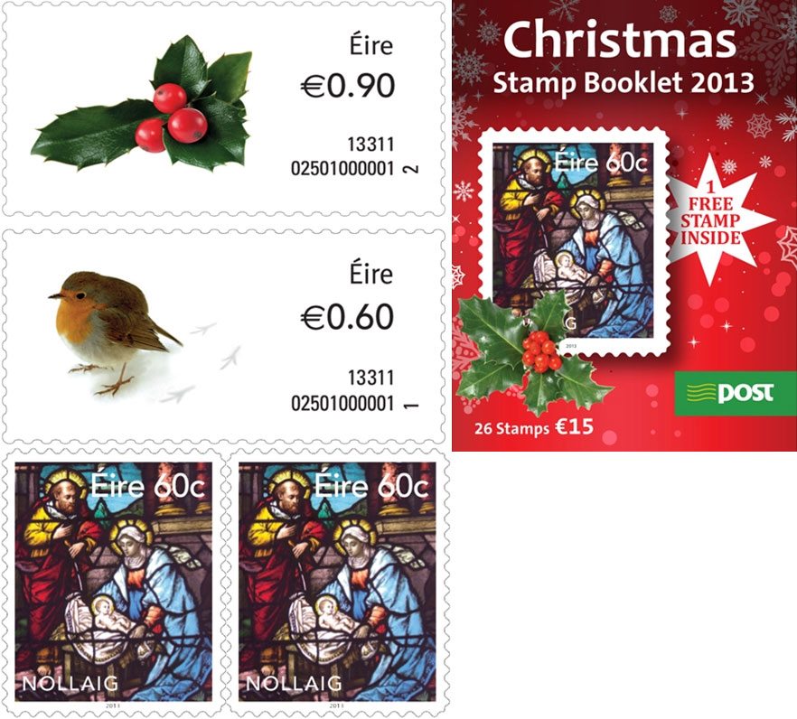 Christmas stamps 2013 from Ireland