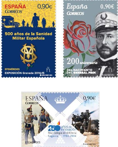 Special stamps by Spanish Post recalling the country’s history