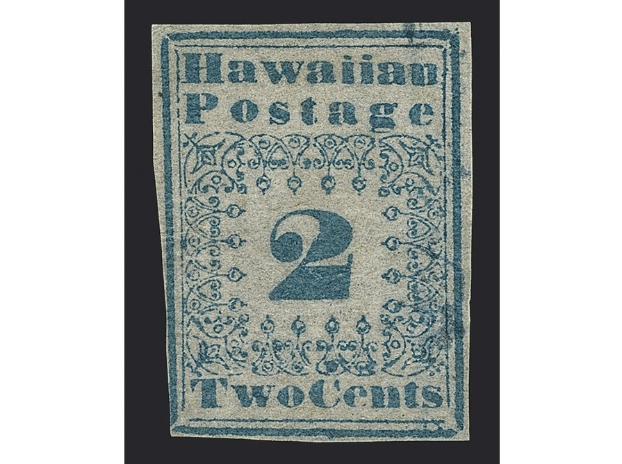 The Unique Example of the 2¢ Blue Hawaiian Missionary is to star at Siegel. The lot from Bill Gross' collection is to fetch US$750,000