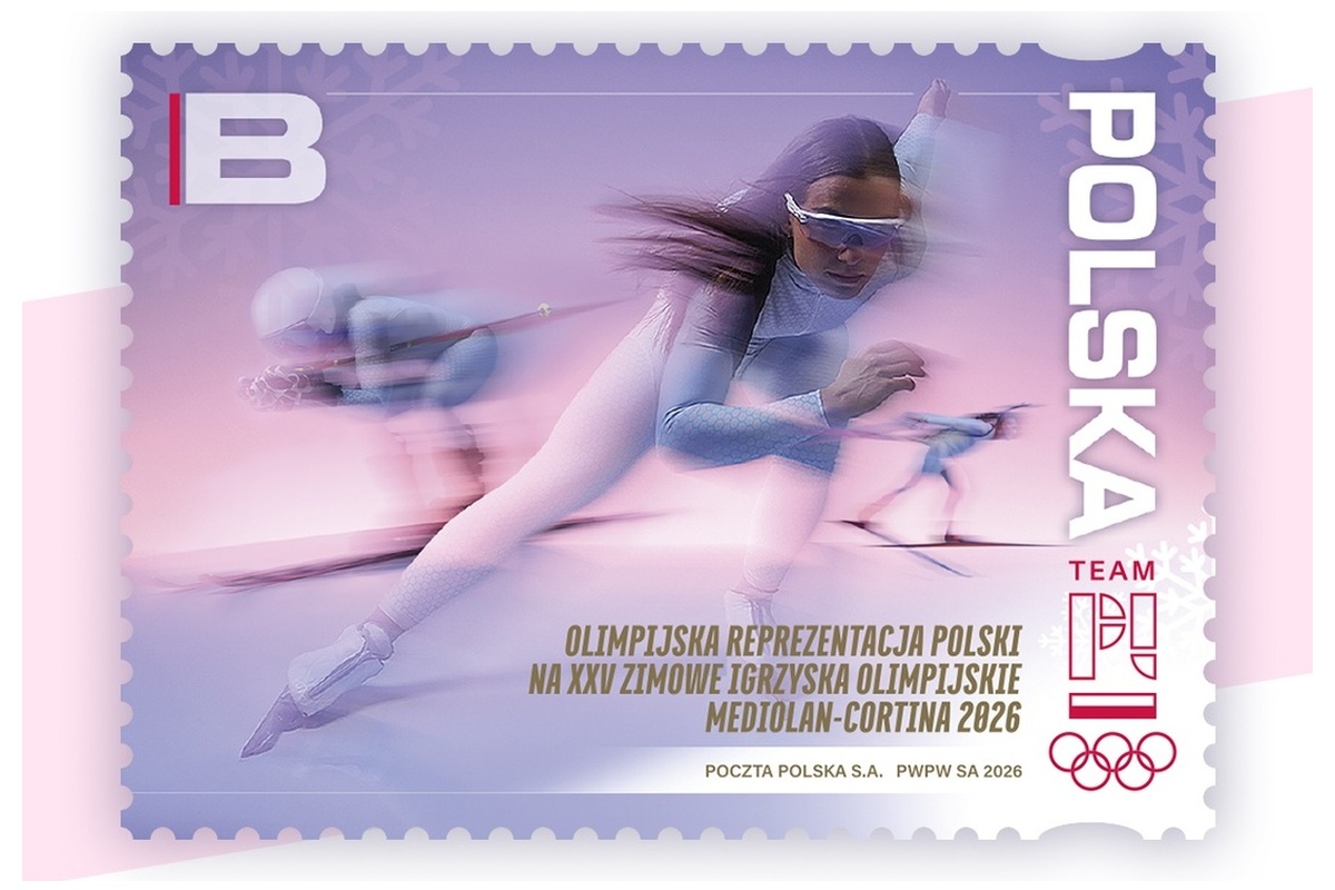 Postage stamp for Milano Cortina 2026: Poland issues a new Olympic stamp with Team Poland athletes