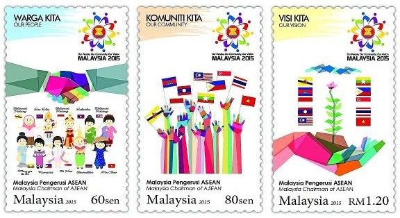 Stamp issue honouring Malaysia’s chairmanship of Asean and its establishment