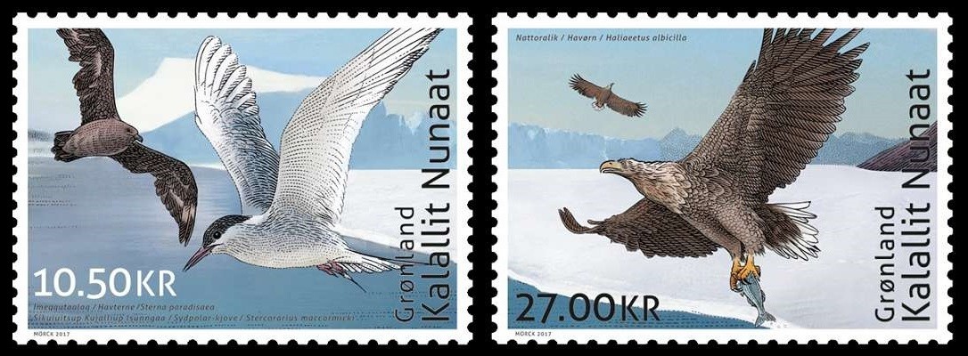 Celebrating the beauty of Arctic Birds. Joint issue between POST Greenland and TAAF unveiled