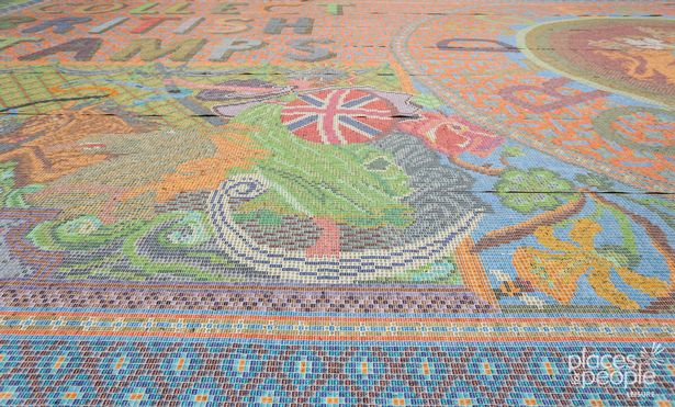 Guinness world record for the largest stamp mosaic has been broken. The impressive philatelic artwork created by Peter Boyd