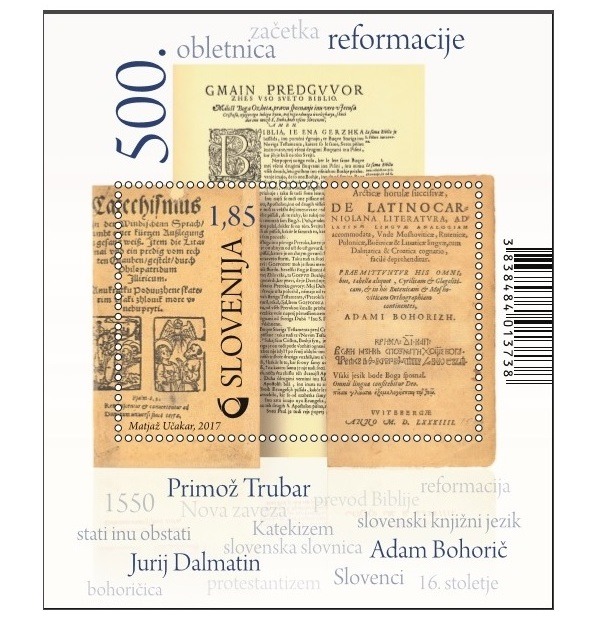 500th Anniversary of the Reformation celebrated by Slovenia Post
