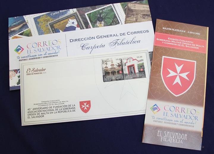 Stamps in Commemoration of the 40th Anniversary of Founding of the National Association Order of Malta and El Salvador