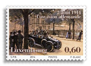 Stamp issue on the centenary of the First World War