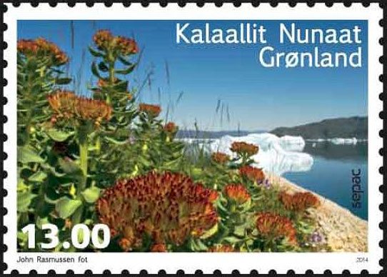 SEPAC-stamp from Greenland: Flower