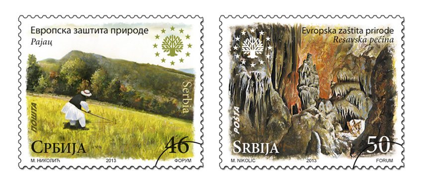 European Nature Protection stamps