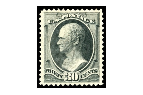 1873 30¢ Hamilton will appear at the next Kelleher auction. The lot is to fetch US$35,000