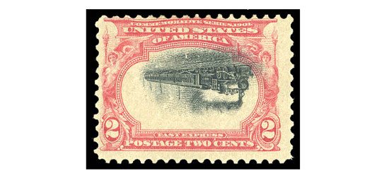1901 2c Pan-American invert stamp was among the highlights of Kelleher Auctions. One more rarity is sold!