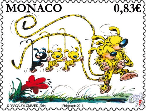 Marsupilami stamp from Monaco