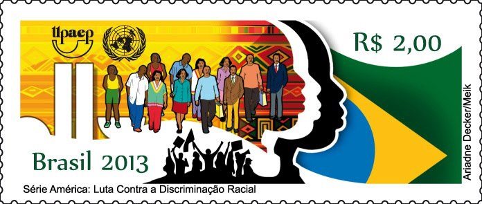 America Series – Fight against Racial Discrimination stamp from Brazil