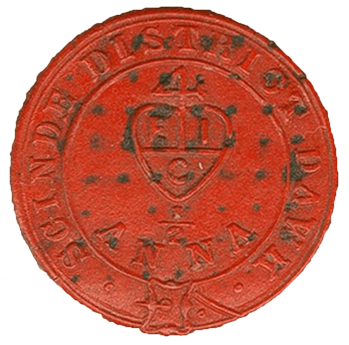 Der 1/2a rote Scinde Dawk Stempel, 1852