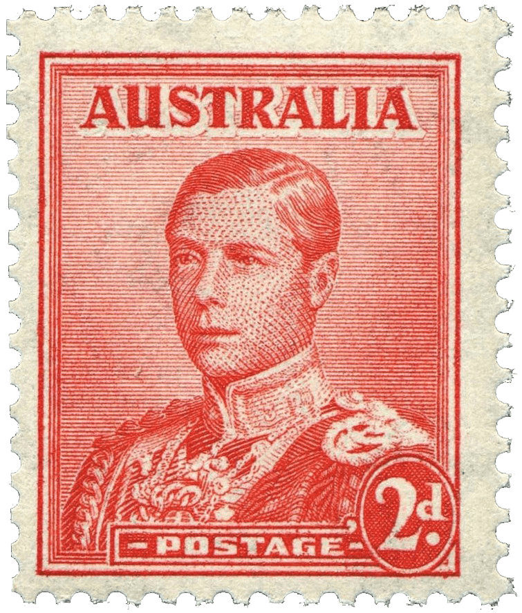 2-Penny Scharlachrot König Edward VIII. Briefmarke, 1936