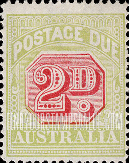 FindYourStampsValue: POSTAGE DUE - Numeral Value