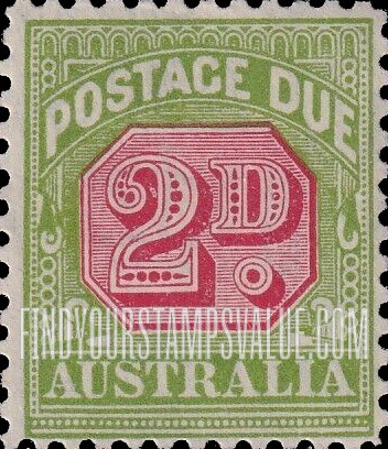 FindYourStampsValue: POSTAGE DUE - Numeral Value