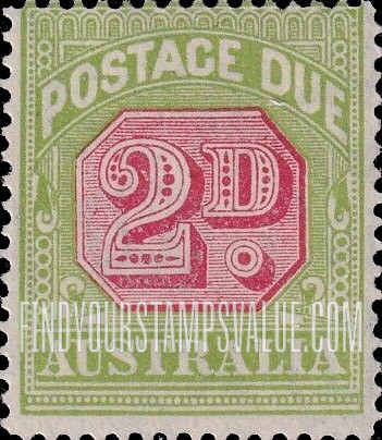 FindYourStampsValue: POSTAGE DUE - Numeral Value