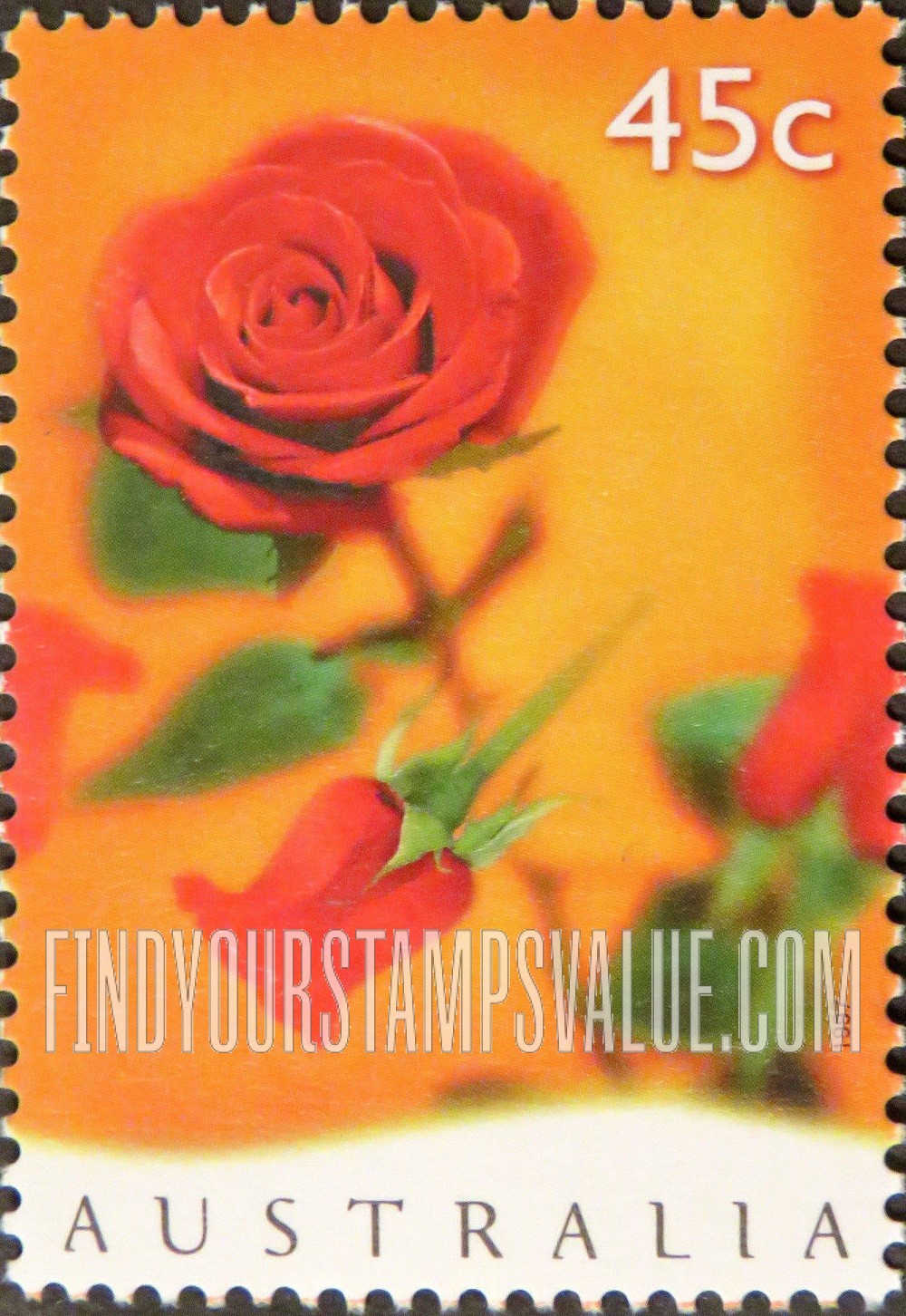 FindYourStampsValue: Greetings: Rose