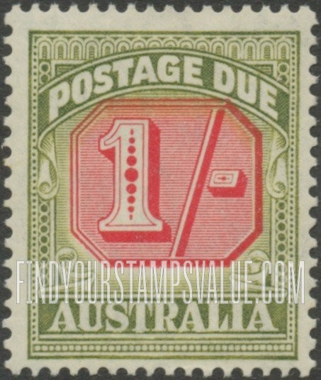 FindYourStampsValue: POSTAGE DUE - Type of 1938 Value Tablet Redrawn: Numeral Value