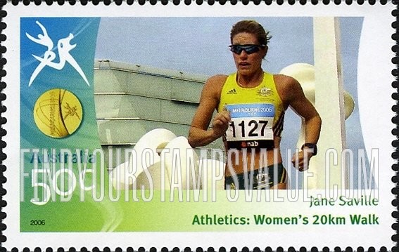 FindYourStampsValue: Medalists at Commonwealth Games: Jane Saville