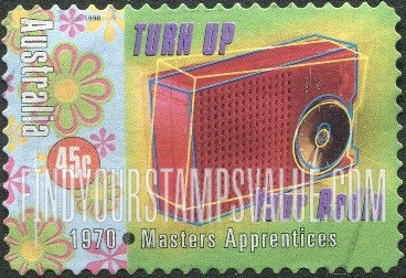 FindYourStampsValue: Rock and Roll in Australia: “Turn Up Your Radio,” by The Masters Apprentices, 1970