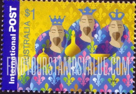 FindYourStampsValue: Christmas: Magi, horizontal