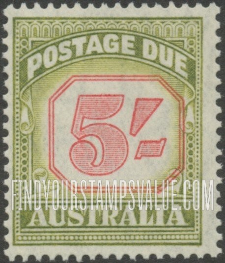 FindYourStampsValue: POSTAGE DUE - Type of 1938 Value Tablet Redrawn: Numeral Value