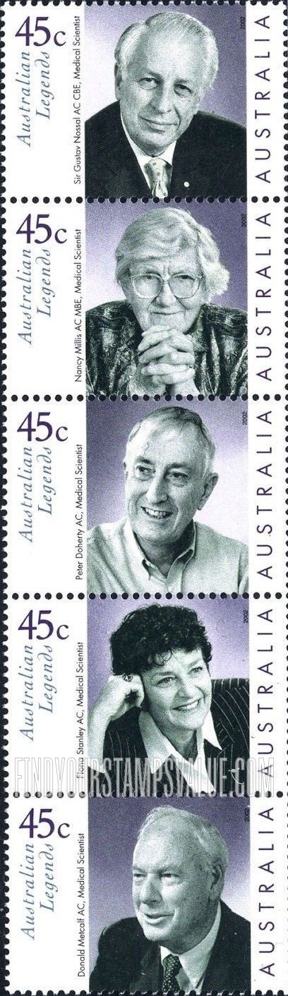 FindYourStampsValue: Australian Legends Type of 1997