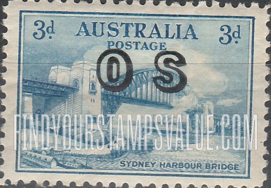 FindYourStampsValue: OFFICIAL - Sydney Harbor Bridge: On Regular Issues of 1928-32