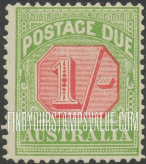 FindYourStampsValue: POSTAGE DUE - Numeral Value