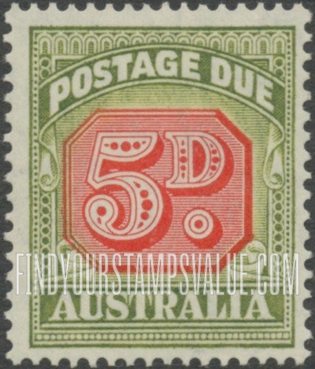 FindYourStampsValue: POSTAGE DUE - Type of 1938 Value Tablet Redrawn: Numeral Value